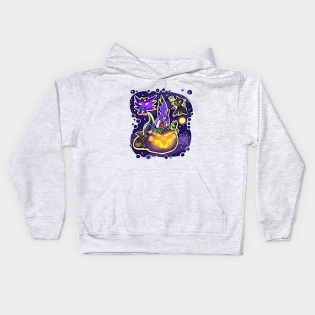 Griffin's Halloween Raid Kids Hoodie by Sapphirus